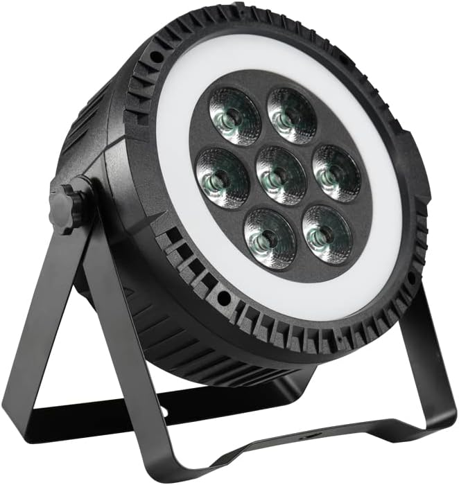 LED Par Light 7x10W RGBW 4-in-1 with DMX and Sound Activation for Stage and Party D10967