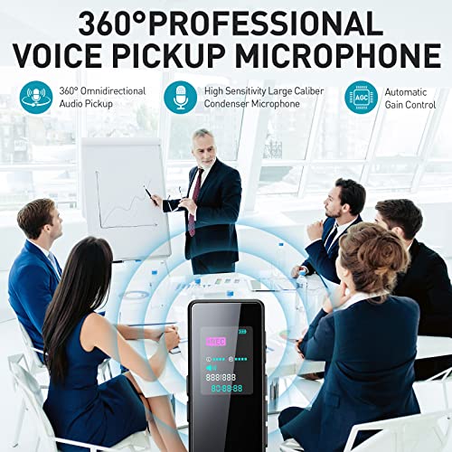 64GB Digital Voice Recorder for Lectures Meetings with Noise Reduction B222