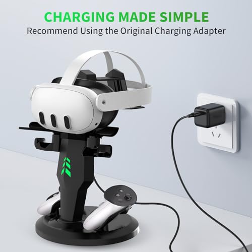 Charging Dock for VR Headset Controllers with LED Lights Q12422