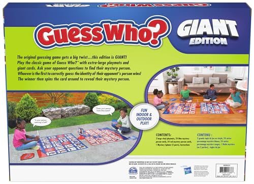 Giant Edition Family Board Game with Oversized Gameboard Cards Spinner U7841