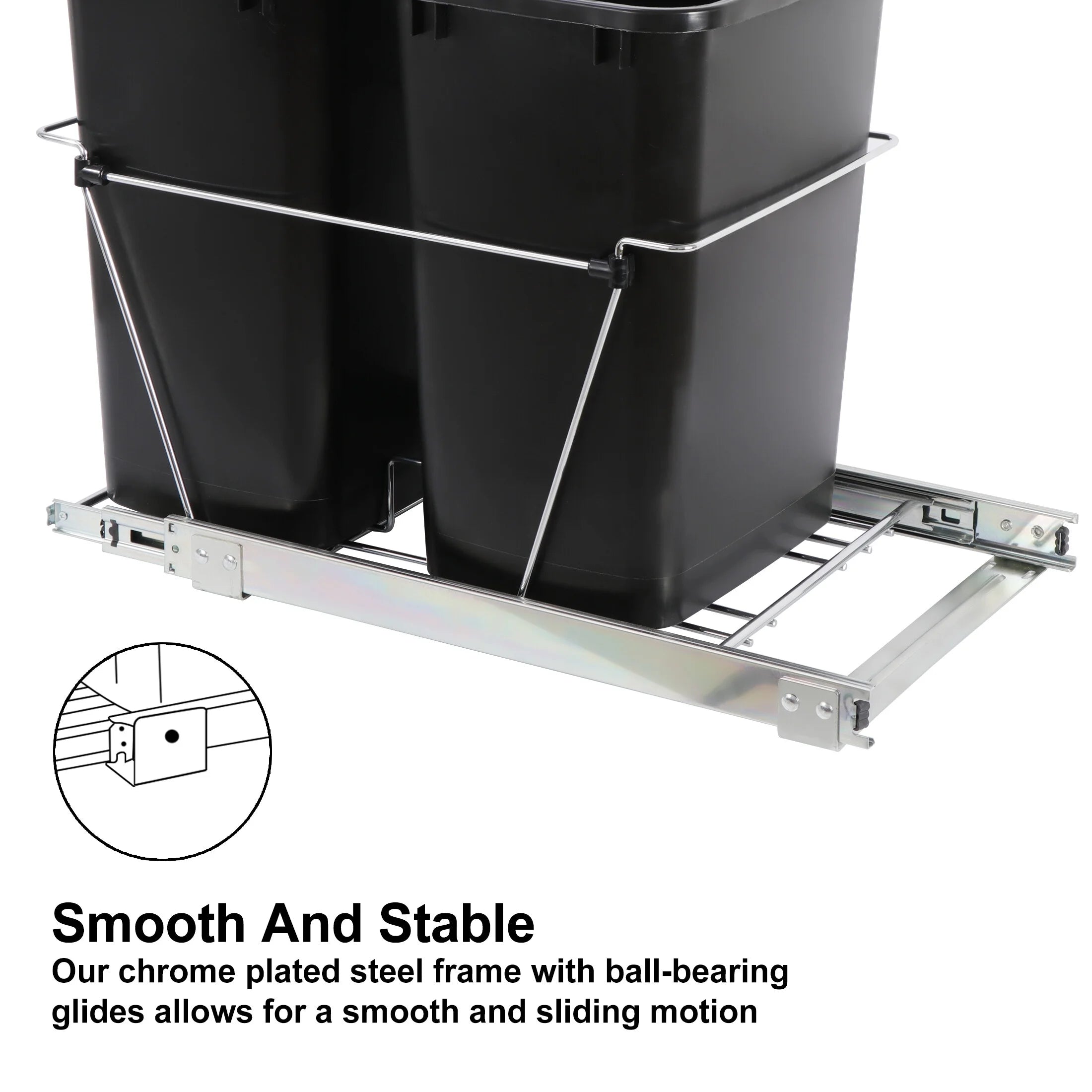 Pullout Trash Can for Under Kitchen Cabinet, 35Qt L9040