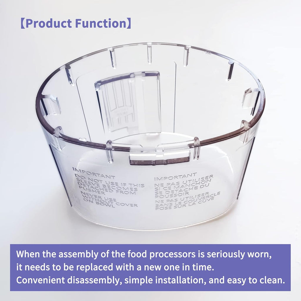 Large Pusher and Sleeve Assembly for Food Processors V34690
