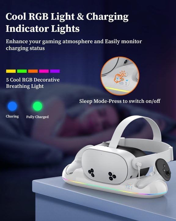 Magnetic Charging Station for VR Headset & Controllers W5878