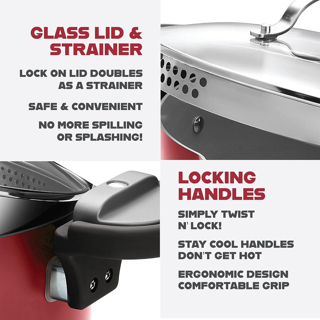 Nonstick Pots and Pans Set with Bakeware and Stock Pot M10271
