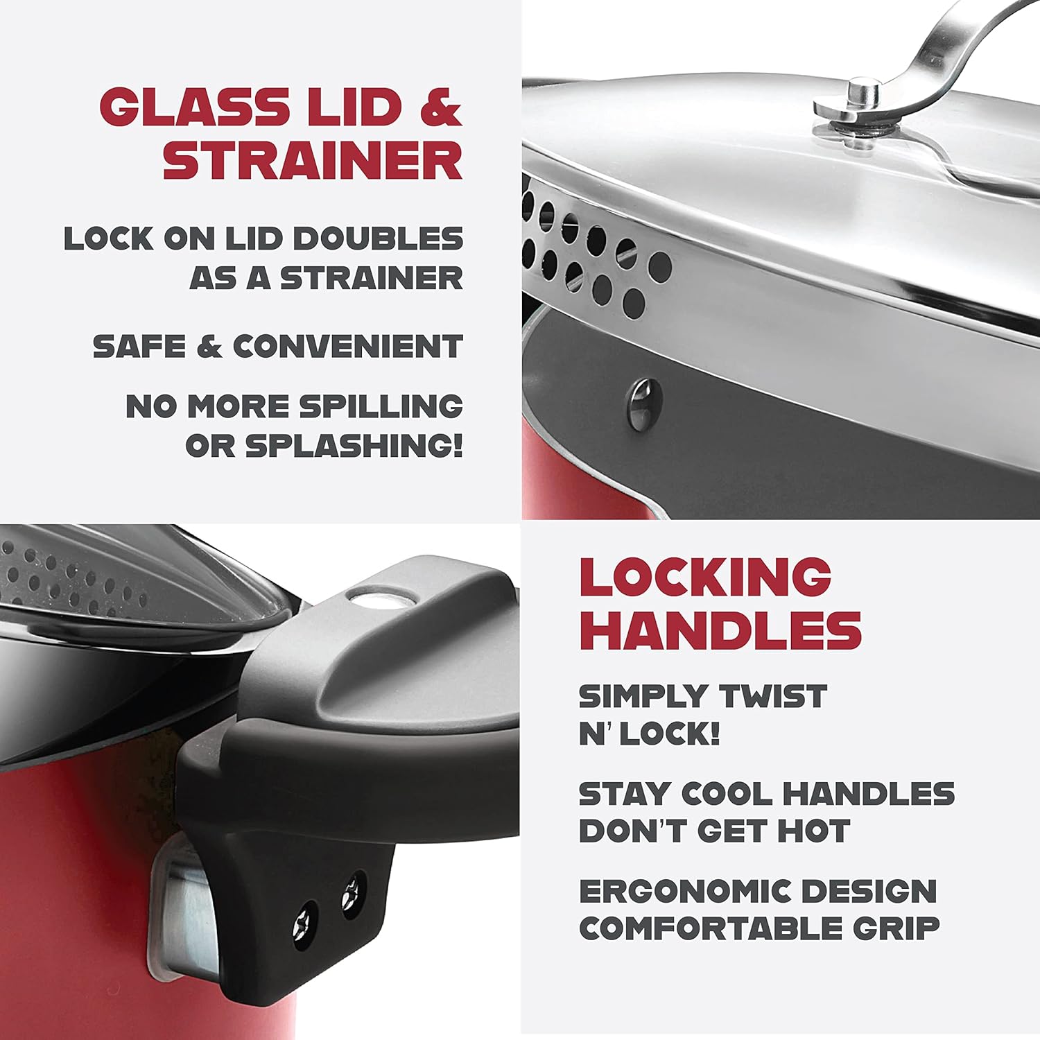 Nonstick Pots and Pans Set with Bakeware and Stock Pot M10271