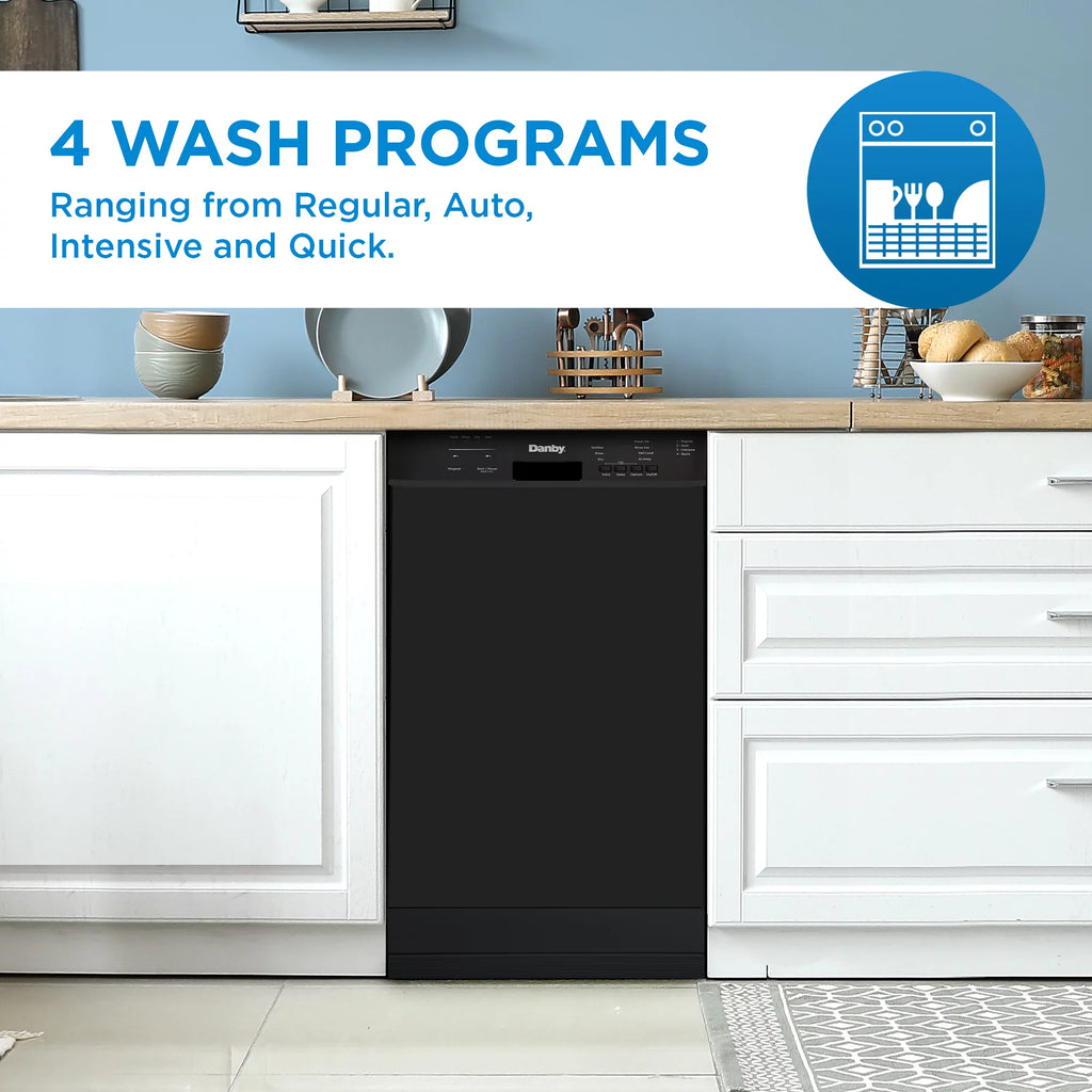 18" Built-in Dishwasher in Black Y3012