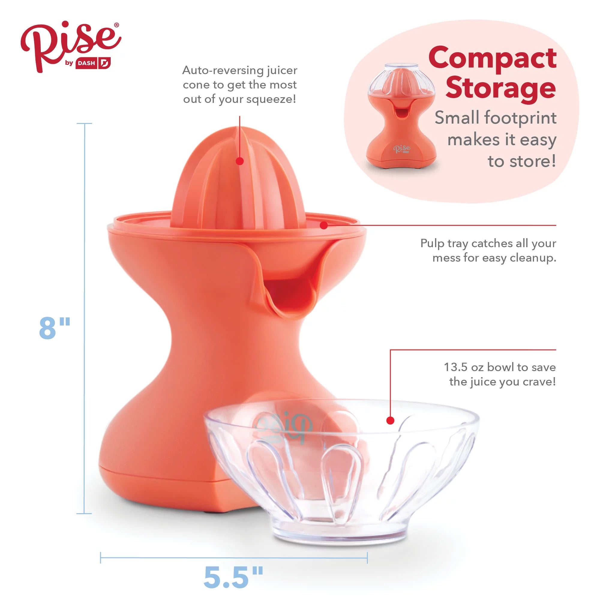 Electric Citrus Juicer with Easy Pour Spout D270