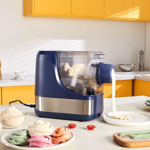 Electric Pasta Maker, 150W Automatic Noodle Machine, 500g Flour Capacity, 8 Pasta Shapes N76759
