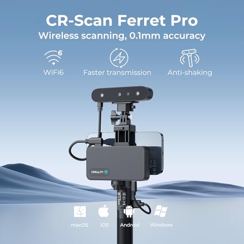 3D Scanner for 3D Printing, Blue Laser, Full-Color Scans Q176