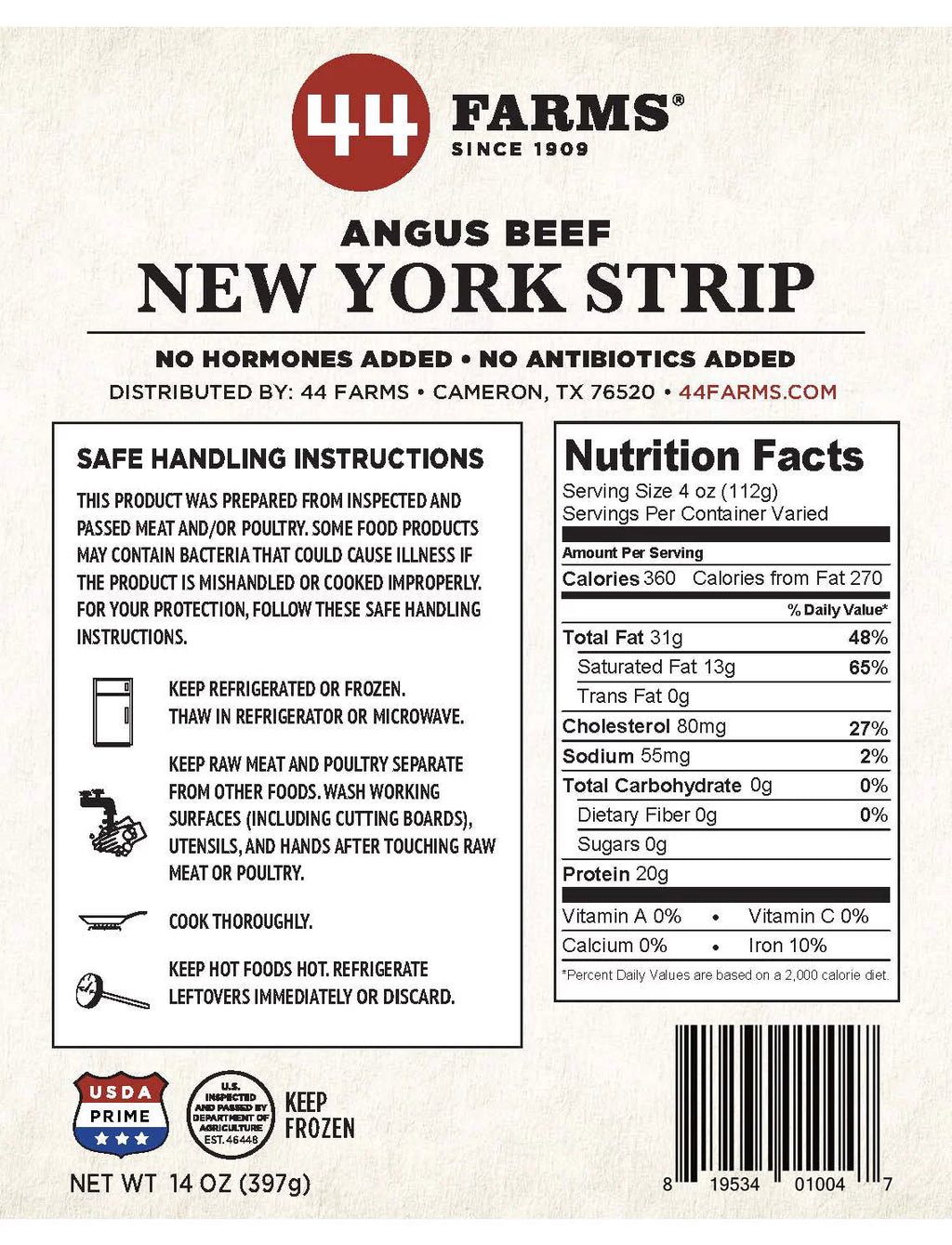 Angus Steaks Prime Pairing, 5 Steaks P4619