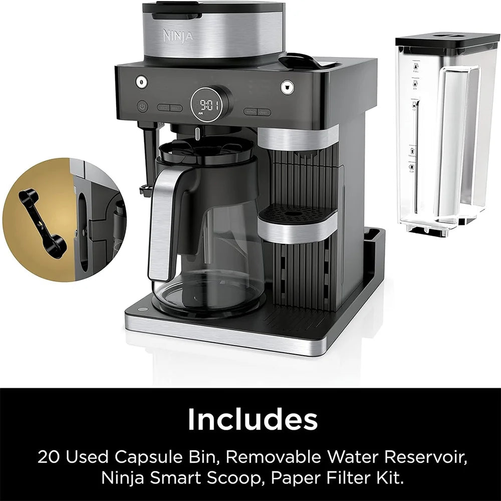 Espresso & Coffee Barista System, Black and Stainless Steel I340