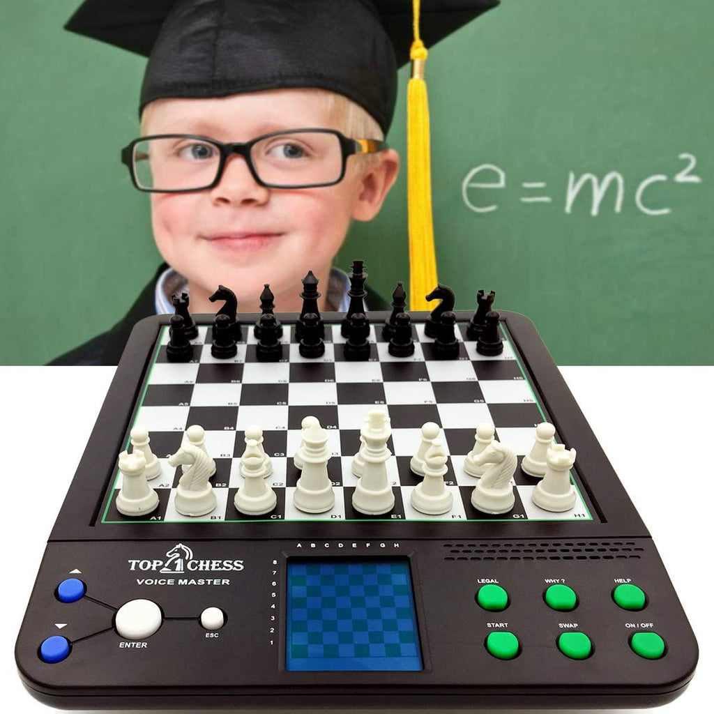 Electronic Voice Chess Academy 8 in 1 Computer Teaching System J297