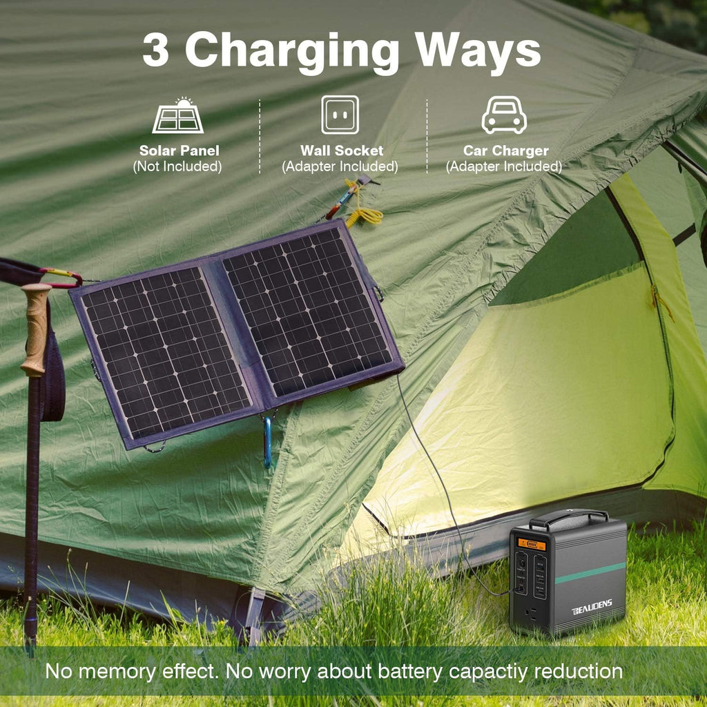 Portable Power Station 166Wh LiFePO4 Solar Generator 150W S868463