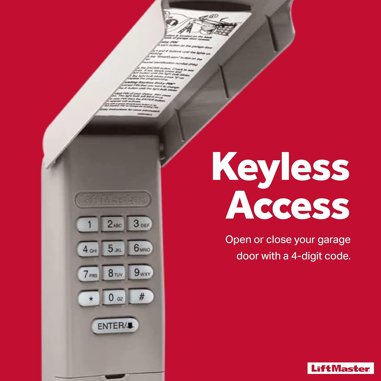 Wireless Keyless Garage Door Keypad Entry System V66872