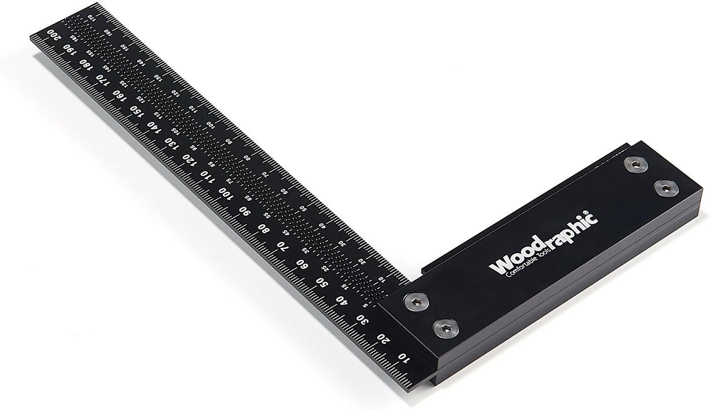 12-inch Precision Square Ruler for Woodworking Marking and Measuring R781715