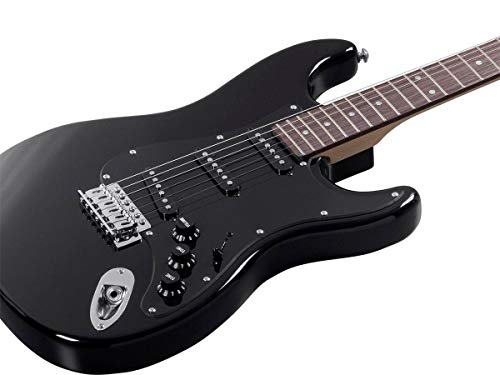 Electric Guitar - Black, 6 Strings, Double-Cutaway Solid Body, Right Handed A4560