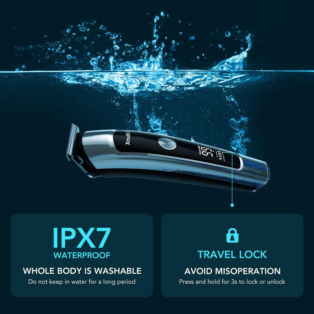 Electric Beard Trimmer for Men, All-in-1 Multi-Grooming Kit, Cordless Waterproof S9479