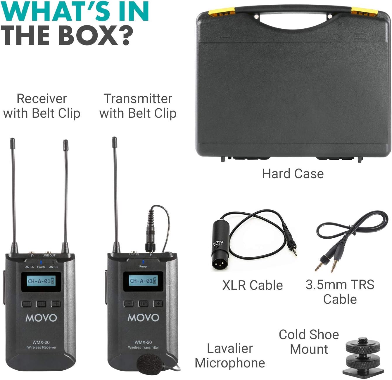 Wireless Lavalier Microphone System for DSLR Cameras G83024