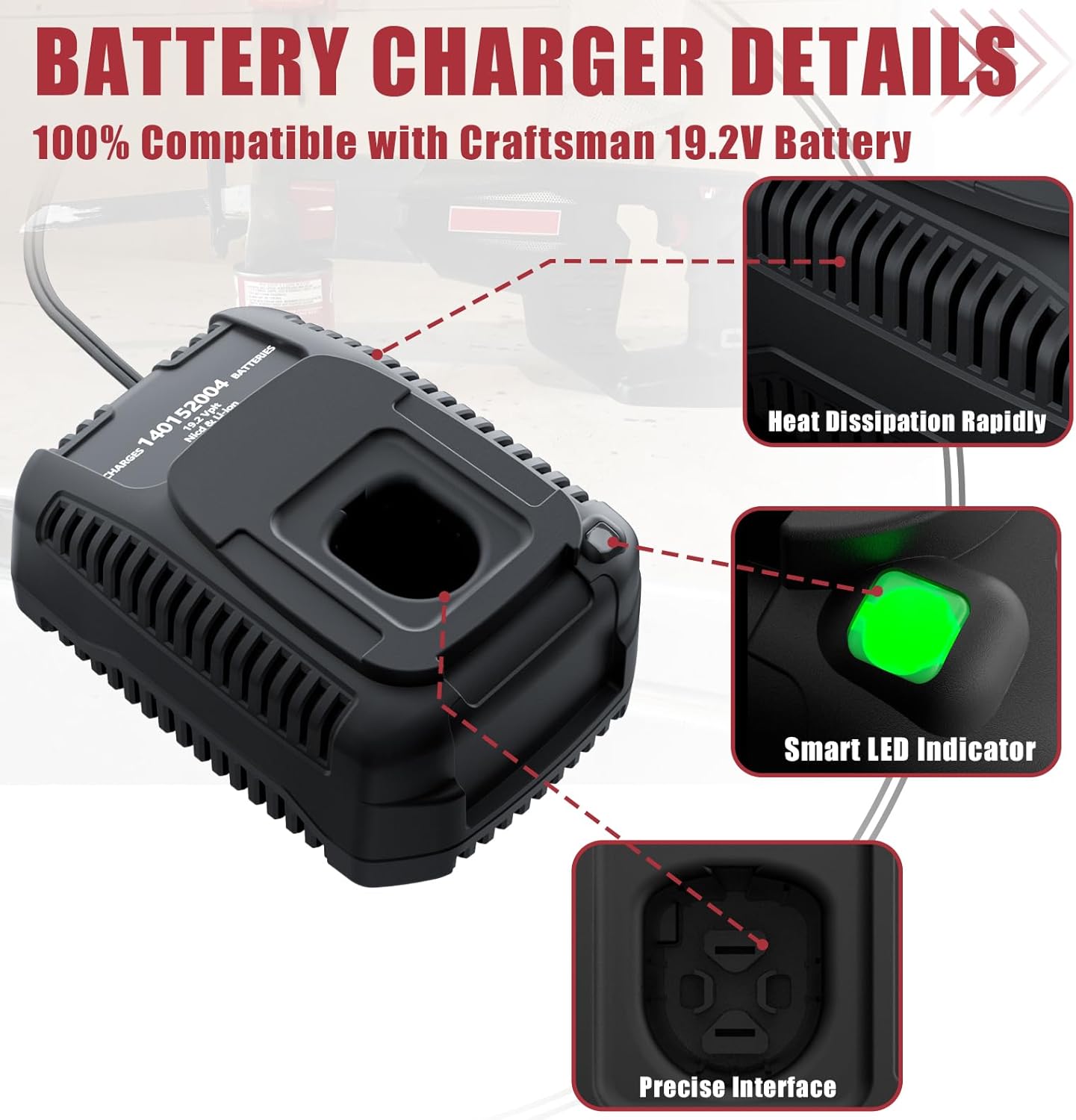 7.0Ah Replacement 19.2V Battery with Charger (2-Pack) B8032