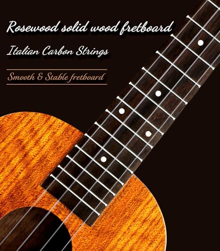 Concert Ukulele 23 Inch Acacia Wood with Starter Kit G87470