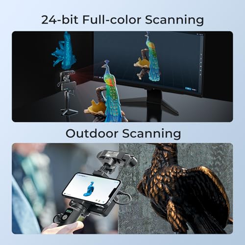 3D Scanner for 3D Printing, Blue Laser, Full-Color Scans Q176