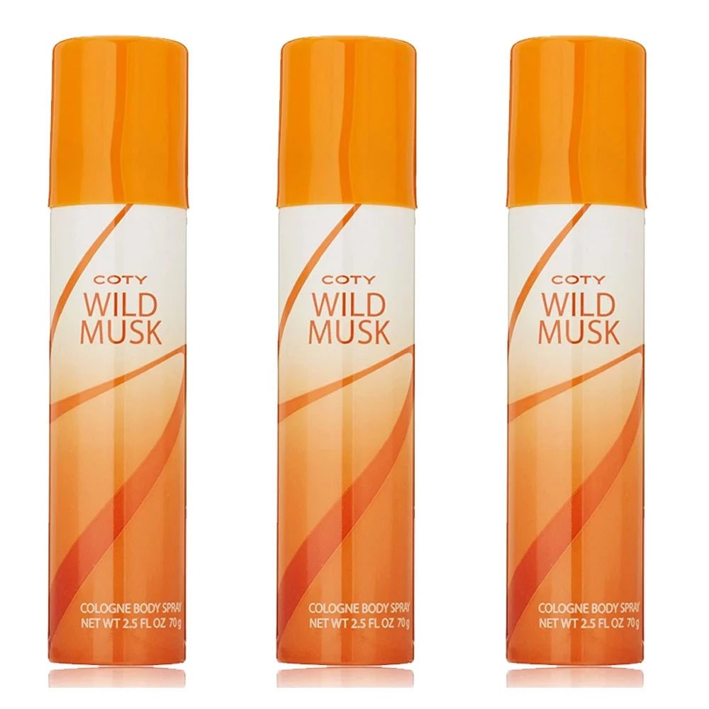 Coty Wild Musk Cologne Spray for Women, 2.5 fl oz
