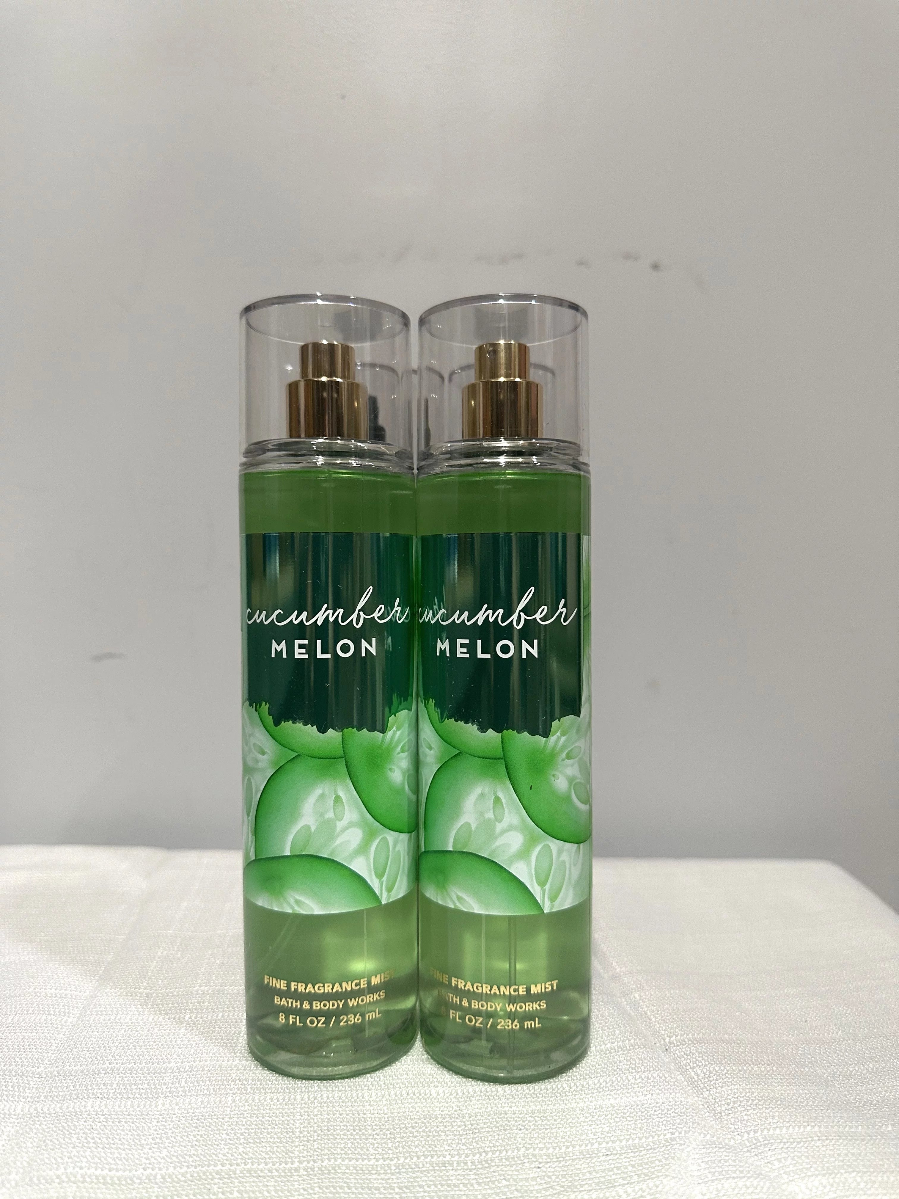 Bath & Body Works Cucumber Melon Fine Fragrance Mist 8 fl oz Lot of 2