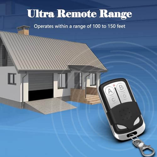 Garage Door Opener Remote with Keychain, 4 Button, 1 Pack N574