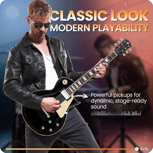 LP Electric Guitar with Arched Top, Solid Body with Humbucker Pickups A953807
