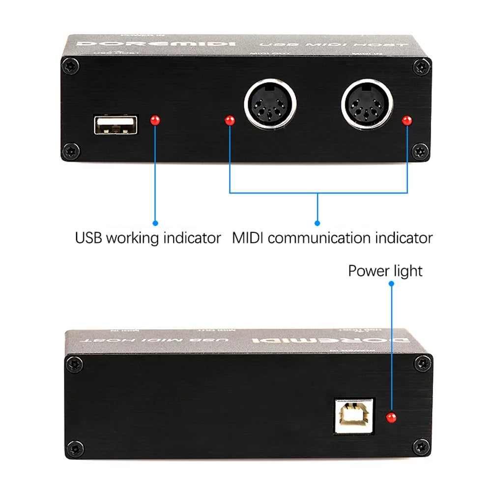 USB to MIDI Host Guitar Effector Interface D7204