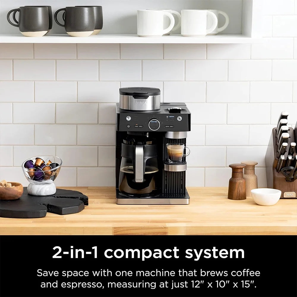 Espresso & Coffee Barista System, Black and Stainless Steel I340