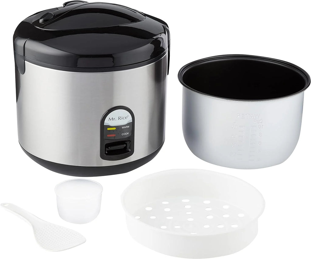 10-Cup Rice Cooker with Stainless Steel Body X430071