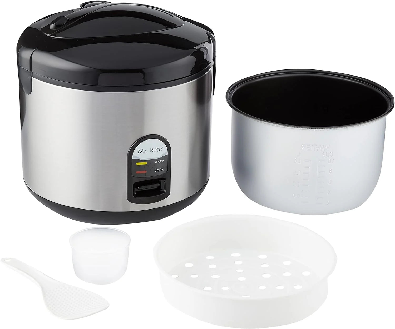 10-Cup Rice Cooker with Stainless Steel Body X430071
