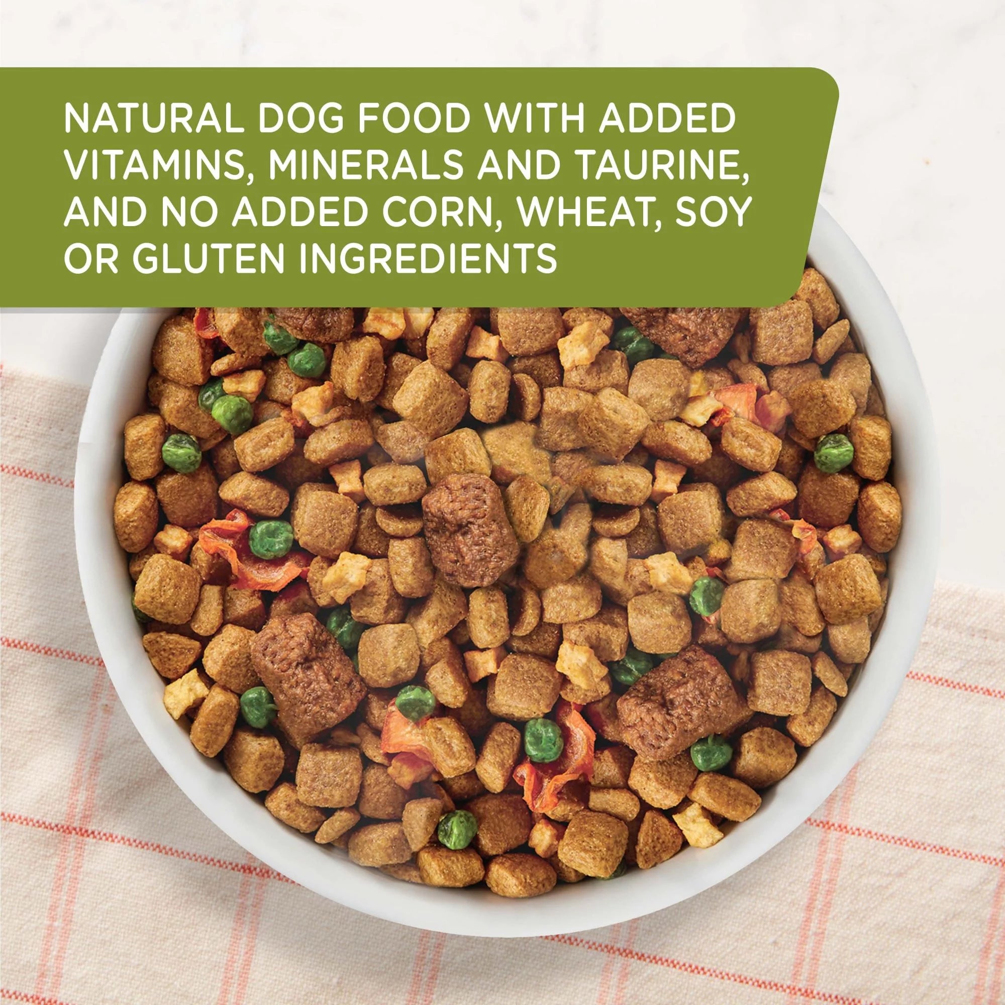 Dry Dog Food, Chicken & Brown Rice Recipe with Veggie & Fruit Blend, 23 lb. Bag Z405222