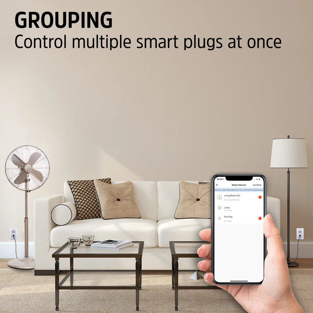 Smart WiFi Plug 4 Pack, Voice Control & Remote Access F259274