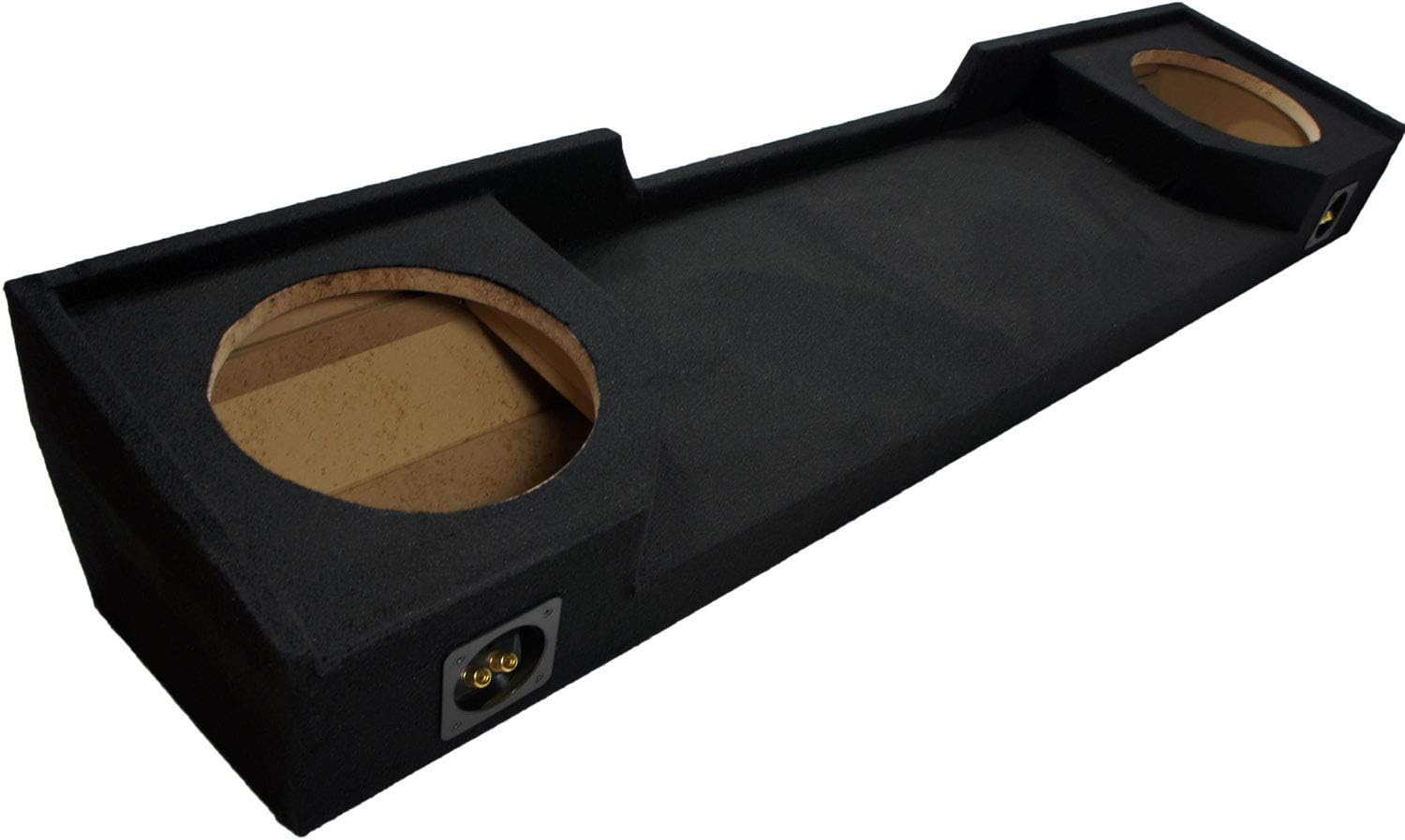 Compatible with Chevy C/K Silverado or GMC Sierra Full Size Extended Cab Truck 1988-1998 Dual 10" Subwoofer Sub Box Speaker Enclosure