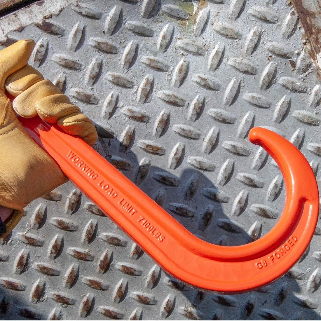 Alloy Tow Chain with Forged Long J Hook, 3/8 Inch x 6 Foot A761