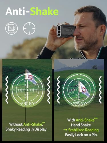 Golf Rangefinder with Slope, 800/1200 Yards, 6X Magnification W772210