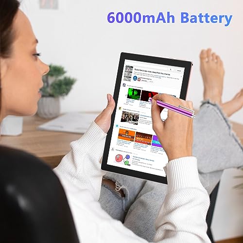 Tablet 10 inch with Keyboard Case, 12GB RAM, 1280x800 IPS HD Touch Screen E354