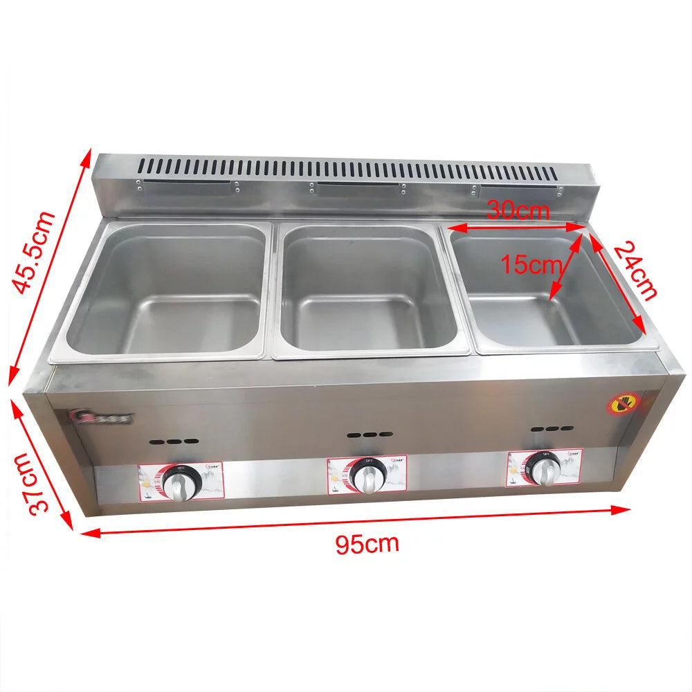 Commercial Propane Deep Fryer Countertop 18L Gas Fryer X3989