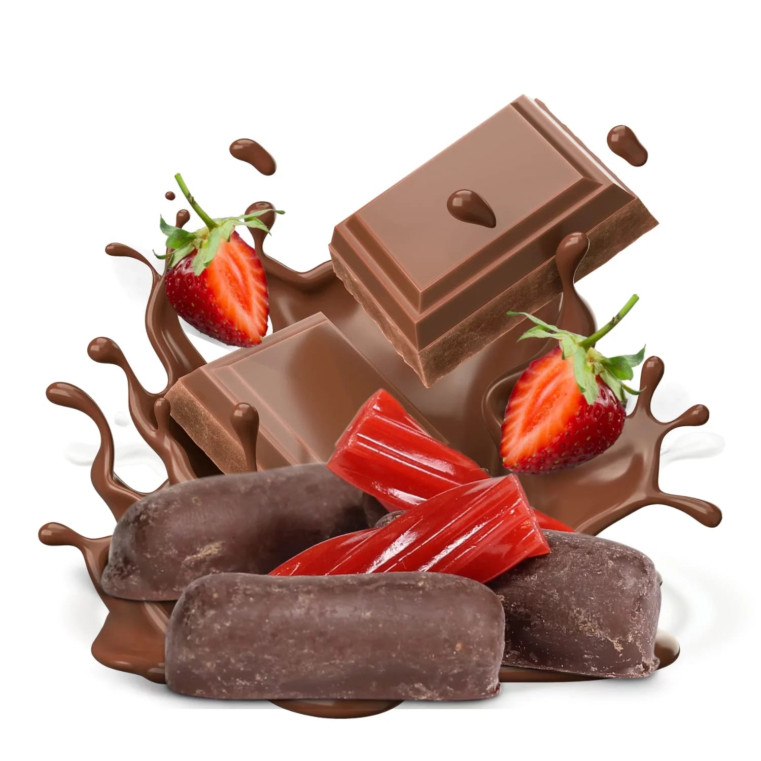 Chocolate Covered Strawberry Licorice Bits, 2 Lbs Bag G778