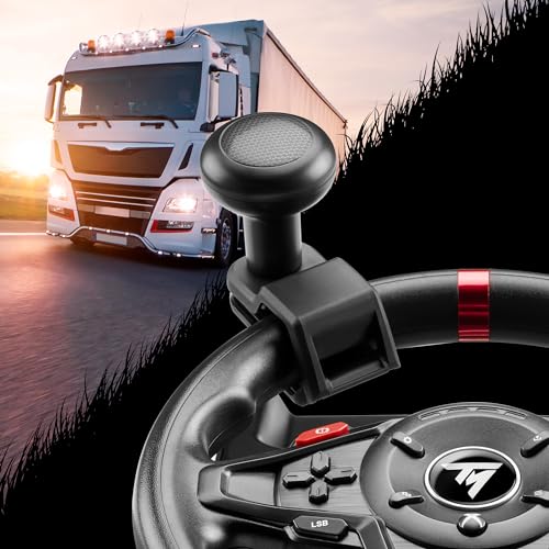 SimTask Steering Kit with Adjustable Clamp and Spinner Knob for Truck and Farm Simulation Gaming J334