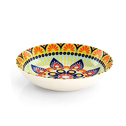 16 Piece Round Stoneware Dinnerware Set, Green D925989
