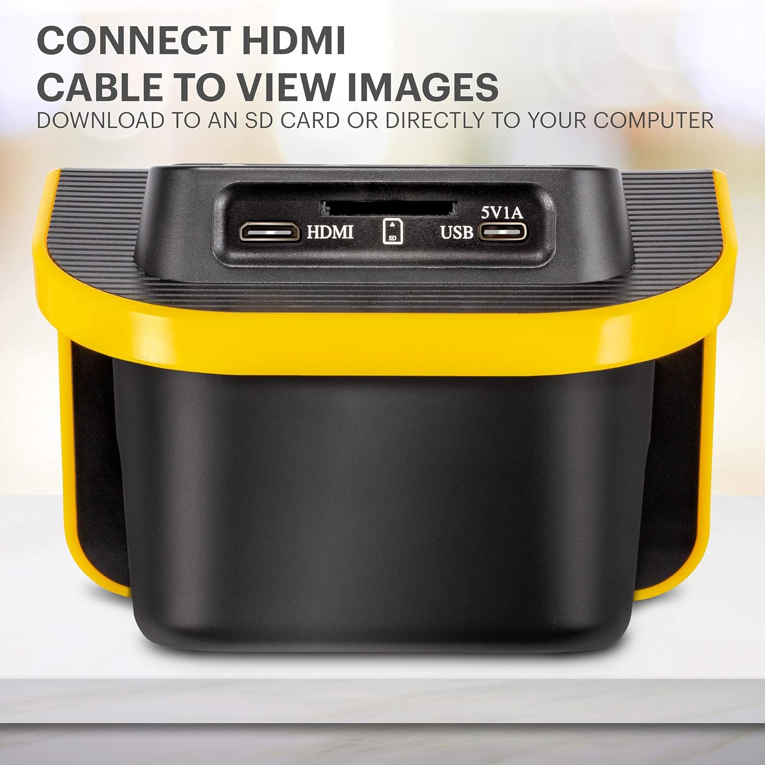 Film and Slide Scanner with 5" LCD Screen, Converts 35mm 126 110 Negatives and Slides to 22MP JPEG S414608