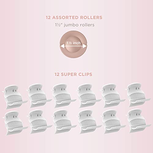 Ceramic 1 1/2-inch Hot Rollers with Super Clips K9317