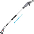 SALEM MASTER Pole Saw for Tree Trimming, Electric Telescopic Pole Chain Saw with Extension Up To 12 FT, 8-Inch Blade 20V Max Battery Powered Tree Trimmer