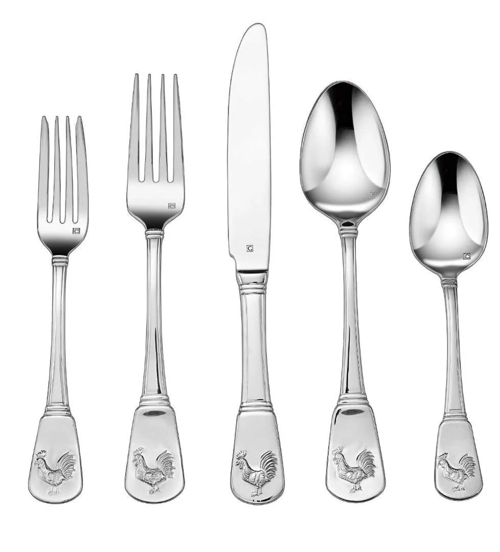 Cuisinart CFE-01-FR20 20-Piece Flatware Set- French Rooster