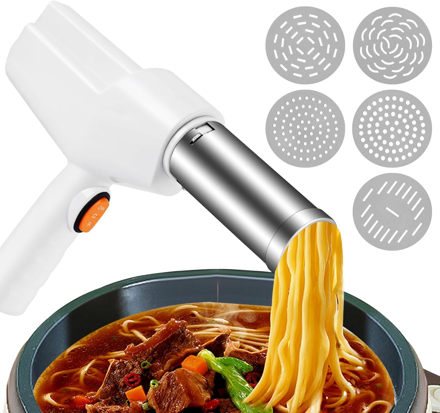 Electric Pasta Maker Portable Automatic Pasta Maker Machine Handheld Electric Pasta Noodle Maker Machine