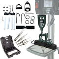 TWSOUL Bench Drill Locator Set, Square Hole Chisel Drilling Machine Woodworking Bench Mortiser Location Tool, Mortising Attachment Kit for Mortising Chisels Tenoning Drilling Machine
