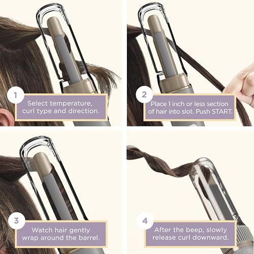 Cordless Automatic Curling Iron for Short to Medium Hair T62249